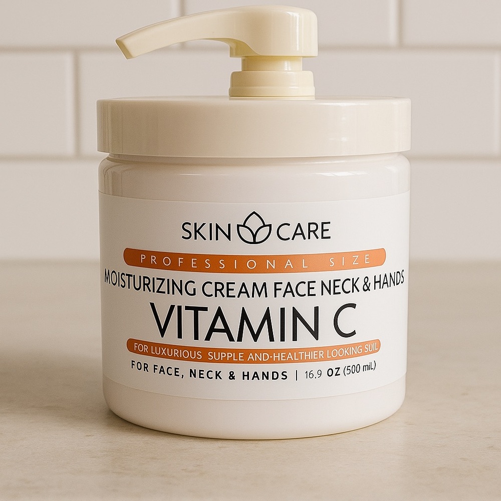 Skin Care Vitamin C Moisturizing Cream For Face Neck & Hands Hydrating 16.9oz